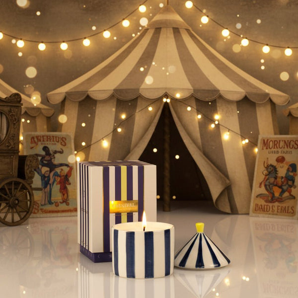 Circus Tent Candle - Oud & Leather - Distinctly Living