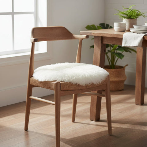 Classic Sheepskin Seat Cover - White - Distinctly Living