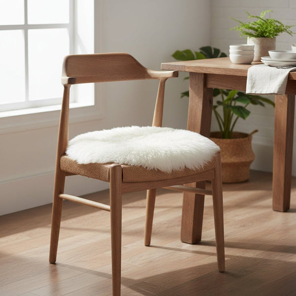 Classic Sheepskin Seat Cover - White - Distinctly Living