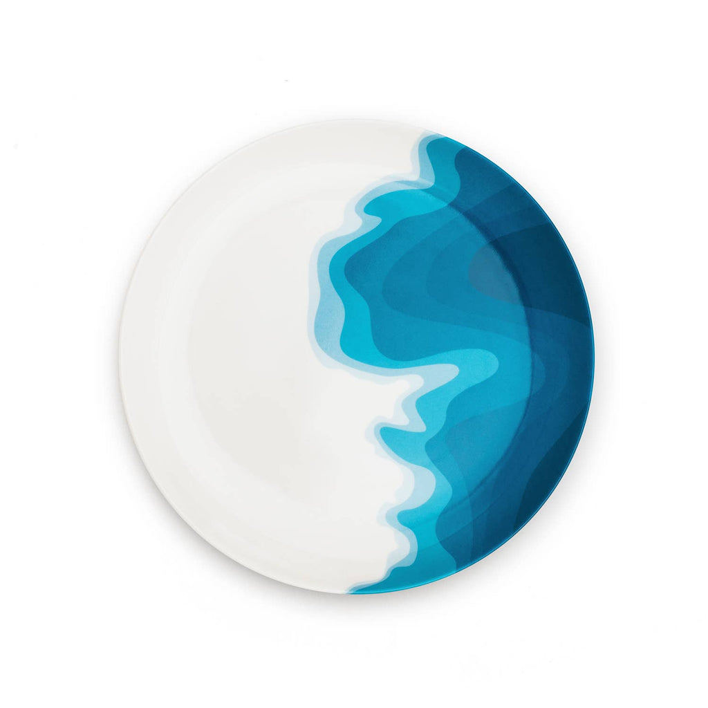 Coastal Bays - Set of 4 Melamine Picnic Plates - Distinctly Living
