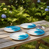 Coastal Bays - Set of 4 Melamine Picnic Plates - Distinctly Living