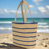 Coastal Stripe Shopper Basket - Distinctly Living