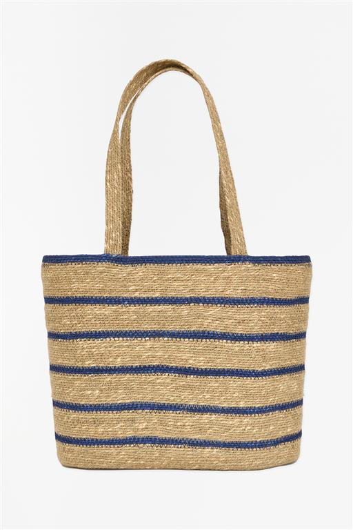 Coastal Stripe Shopper Basket - Distinctly Living