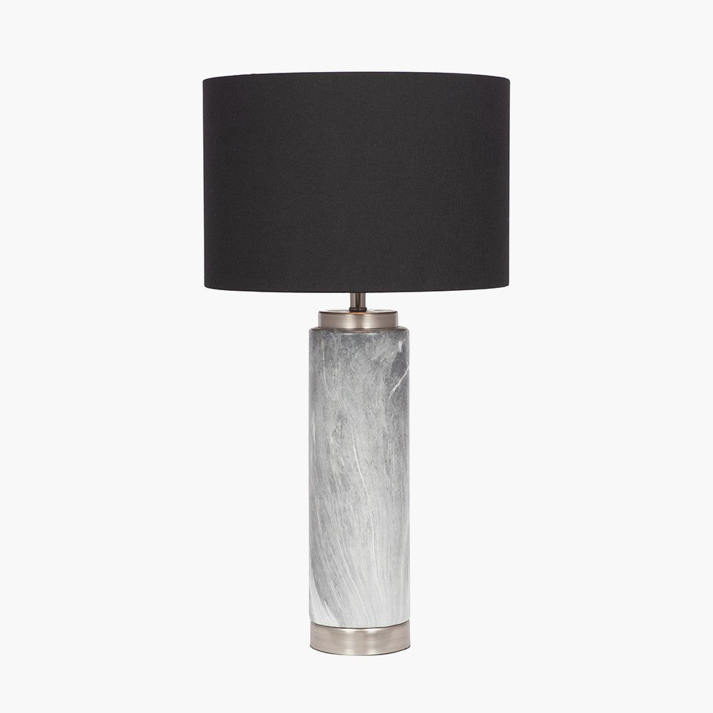 Como Grey Marble Effect Tall Ceramic - Table Lamp - Distinctly Living