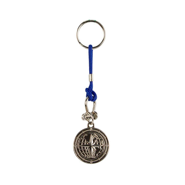 Compass Keyring, Blue Cord - Distinctly Living