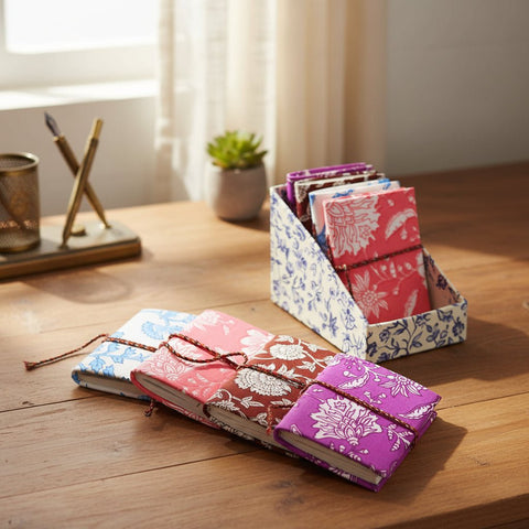 Cotton Bound Notebook - Assorted Floral - Distinctly Living