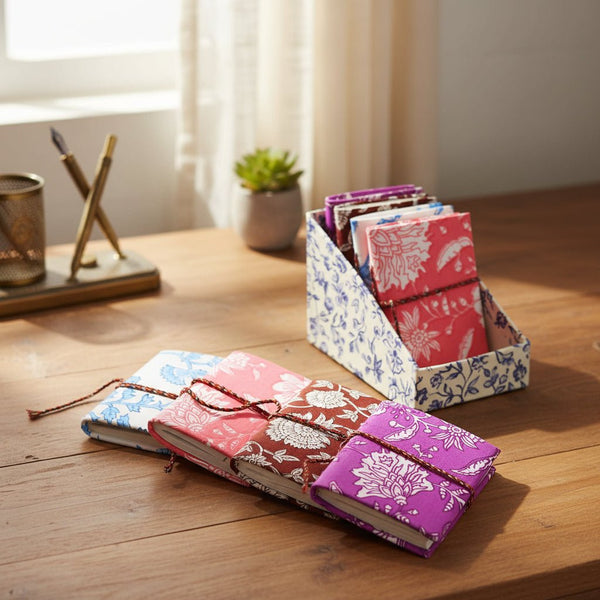 Cotton Bound Notebook - Assorted Floral - Distinctly Living