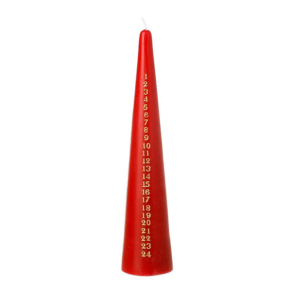 Countdown Red & Gold Advent Candle - Distinctly Living