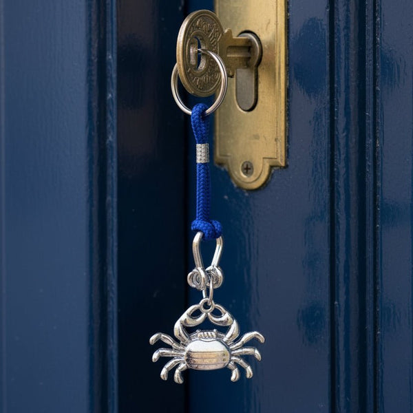 Crab Keyring, Blue Cord - Distinctly Living