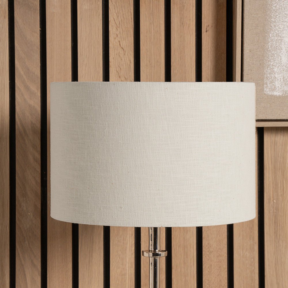 Cream Linen Drum Lamp Shade - Various Sizes - Distinctly Living