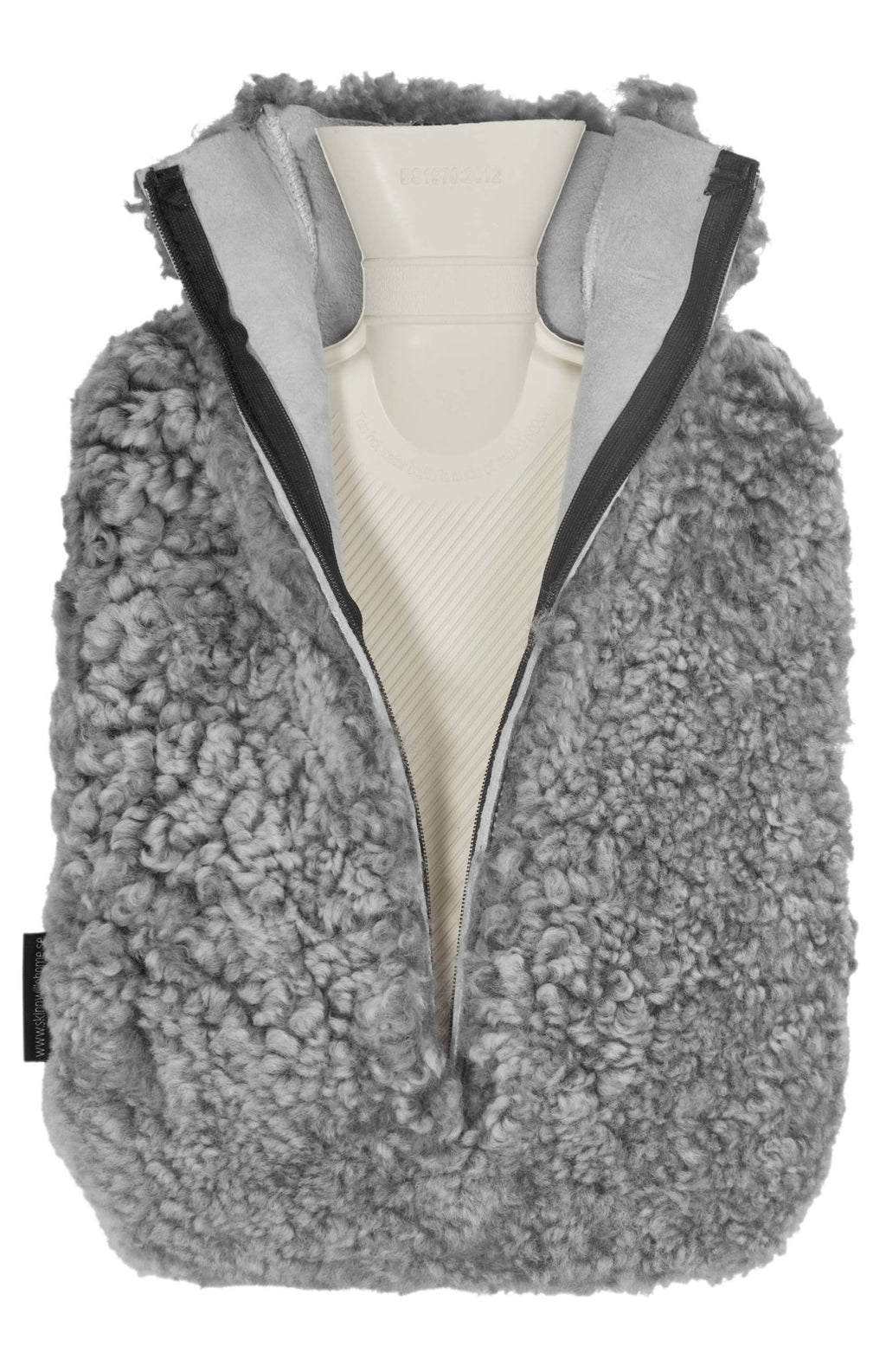 Curly Hot Water Bottle - Soft Grey - Distinctly Living