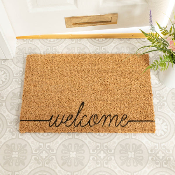 Curly Welcome doormat - Distinctly Living