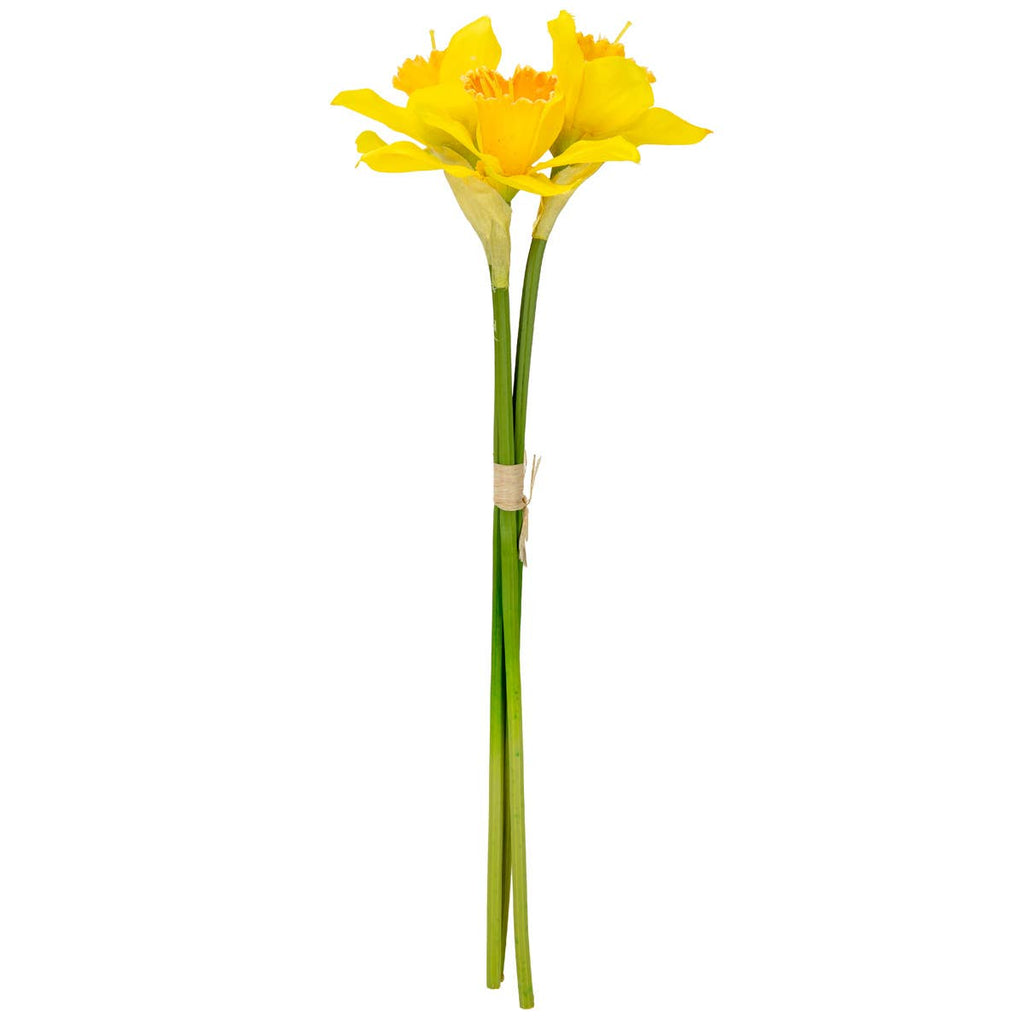 Daffodil Flowers Bouquet x 3 Heads Yellow - Distinctly Living