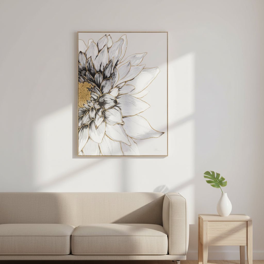 Dahlia On Canvas by Faye Reynolds - Lydon - Distinctly Living
