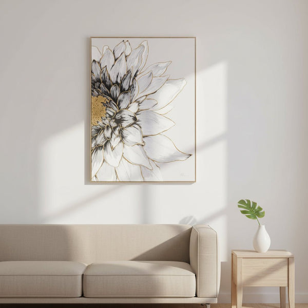Dahlia On Canvas by Faye Reynolds - Lydon - Distinctly Living