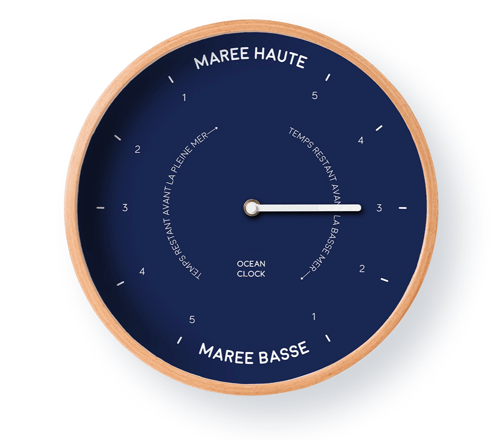 Dark Blue Tide Clock - Distinctly Living