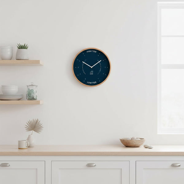 Dark Blue Tide Clock - Distinctly Living