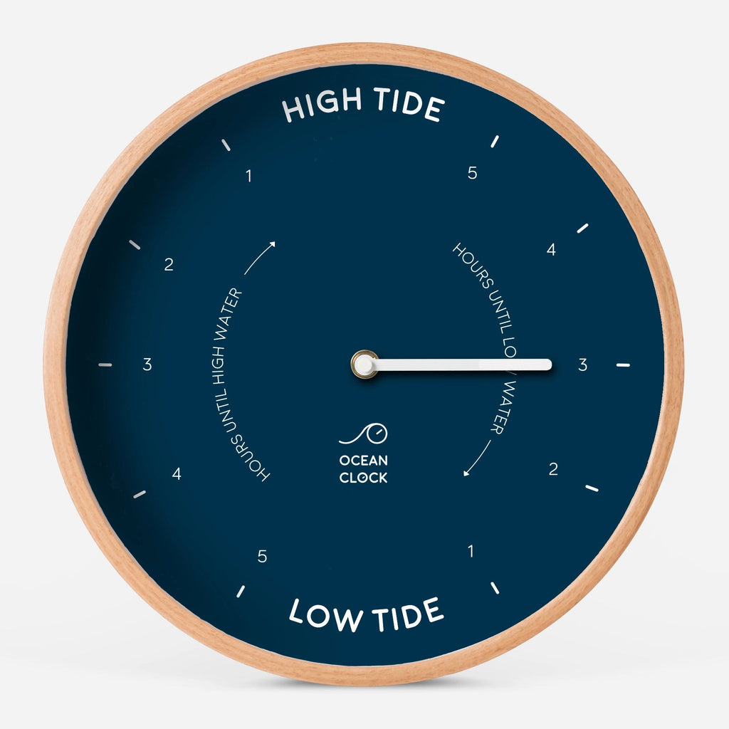 Dark Blue Tide Clock - Distinctly Living