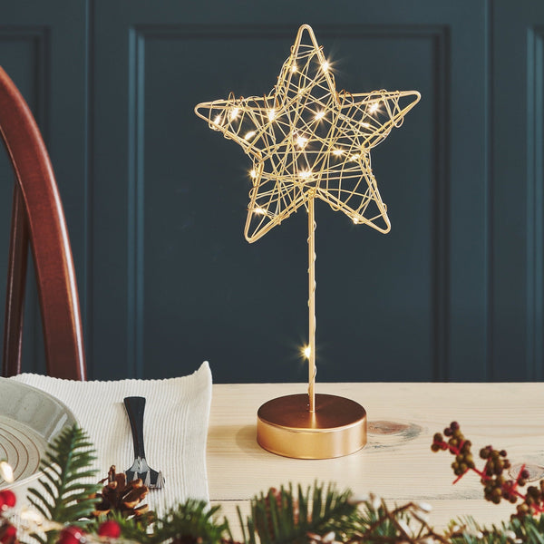 Deco Gold Table Star Light - Distinctly Living