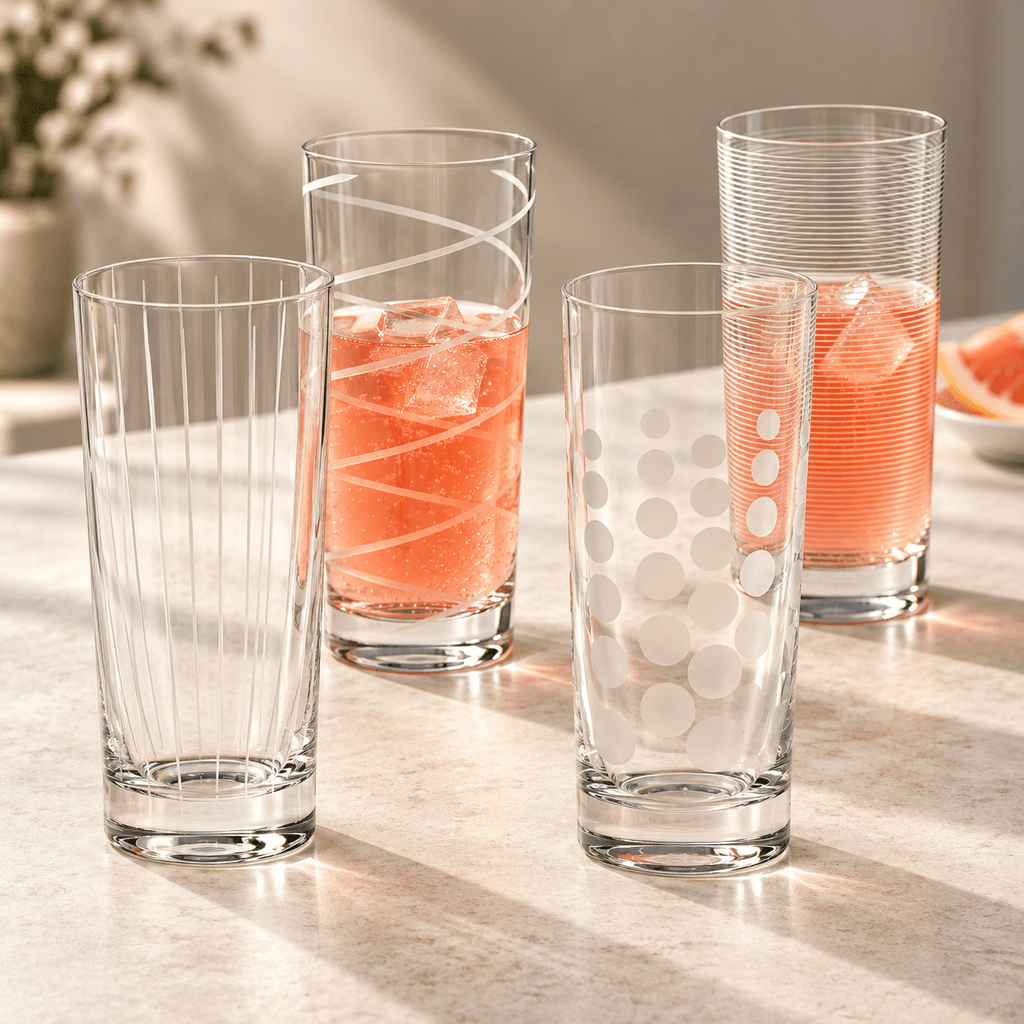 Deco Hi Balls Glasses - Set of 4 - Distinctly Living
