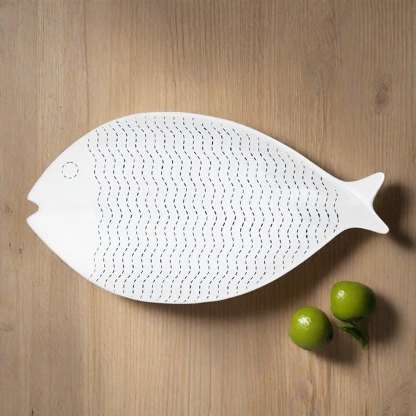 Dot Dash Fish Plate - Distinctly Living