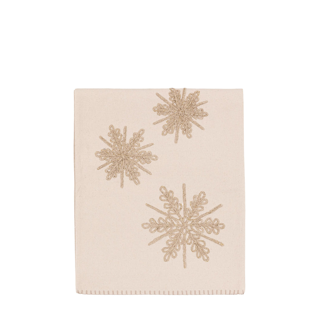 Deco Luxe Snowflake Table Runner