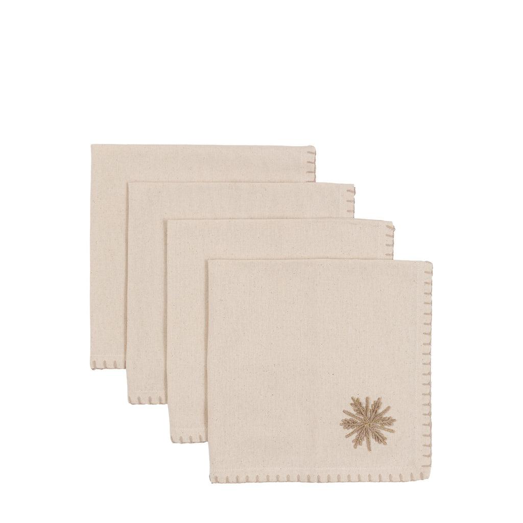 Deco Luxe Snowflake Napkins 4pk
