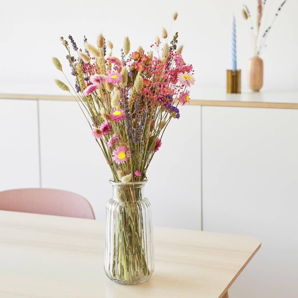 Dried Flowers - Field Bouquet - Pink - Distinctly Living