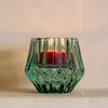 Dual Tea Light or Candle Holder Sparkling Green - Distinctly Living
