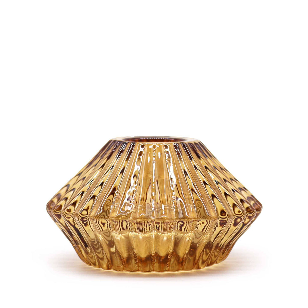 Duo Candle or Tealight Holder - Amber - Distinctly Living