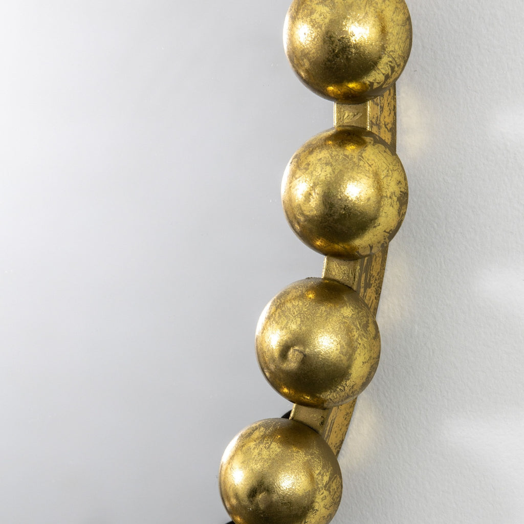 Elva Round Gold Mirror - Distinctly Living
