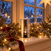 Ember Glow Smokey Grey LED Candle – Small - Distinctly Living