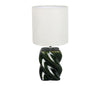 Emerald Twist Ceramic Lamp - Distinctly Living