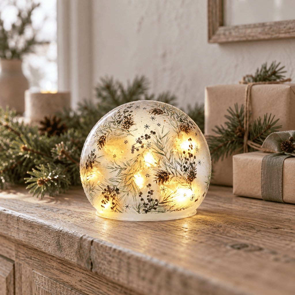 Evergreen Glow LED Glass Dome - Distinctly Living