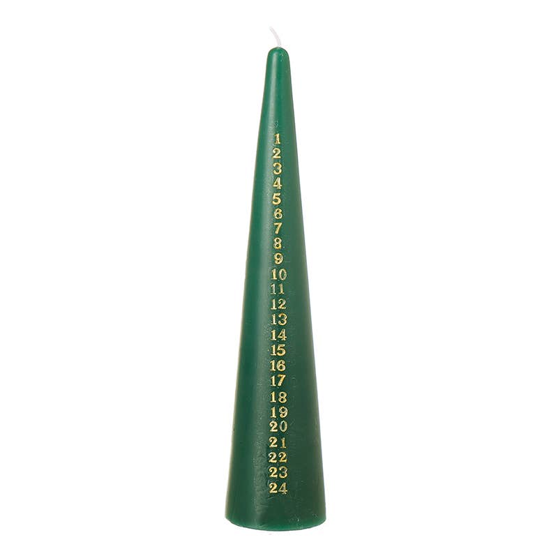 Evergreen & Gold Advent Candle - Distinctly Living