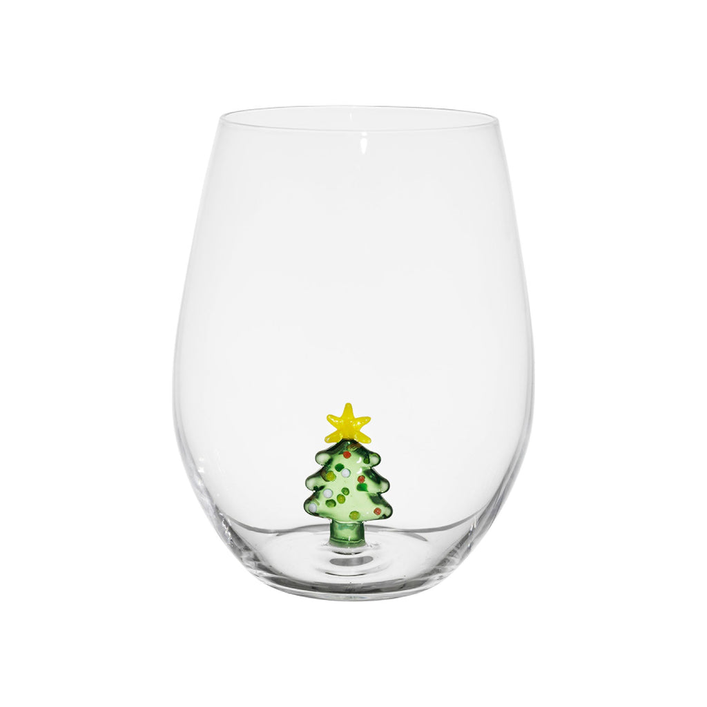 Evergreen Wishes Glass Tumbler 500ml - Distinctly Living