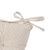 Fairford Woven Stripe Seatpad Cream 400x400mm - Distinctly Living