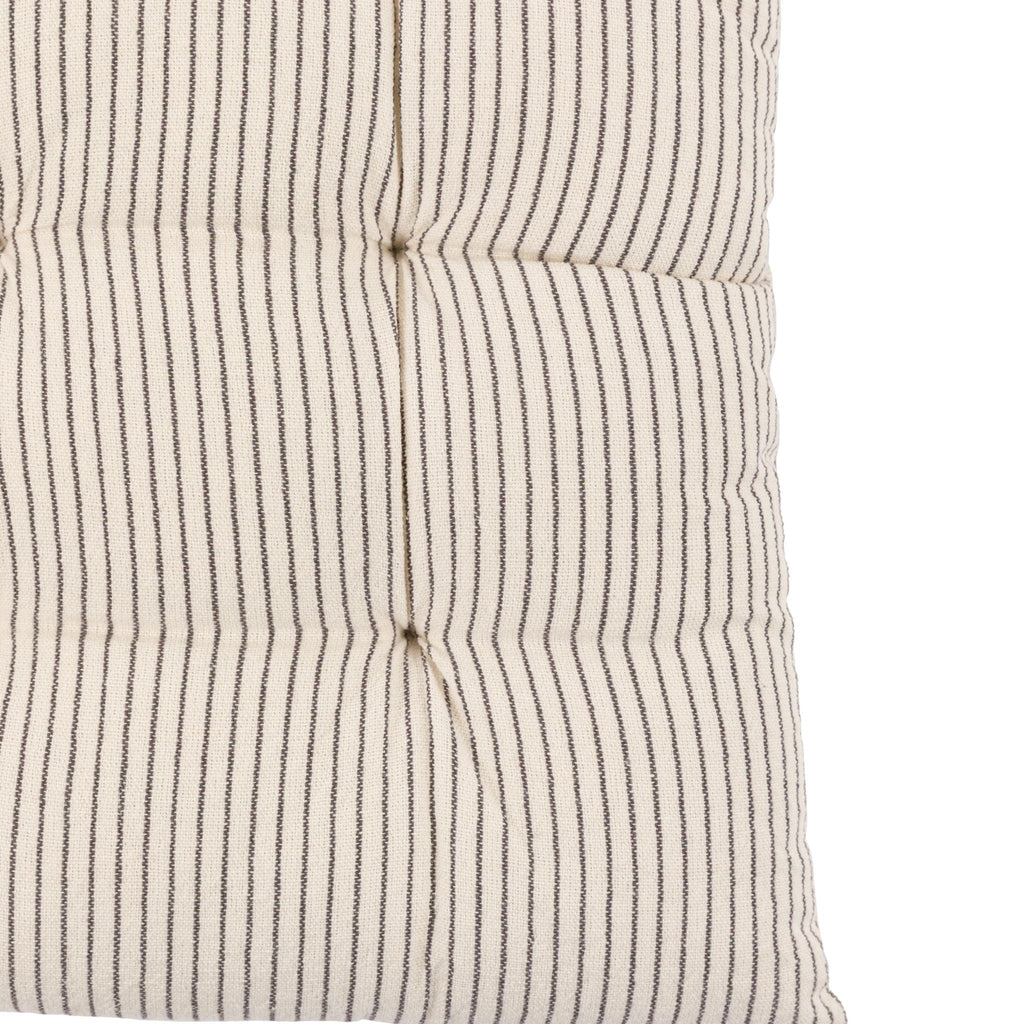 Fairford Woven Stripe Seatpad Cream 400x400mm - Distinctly Living
