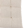 Fairford Woven Stripe Seatpad Cream 400x400mm - Distinctly Living