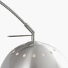 Favara Silver Metal and White Marble Floor Lamp - Distinctly Living