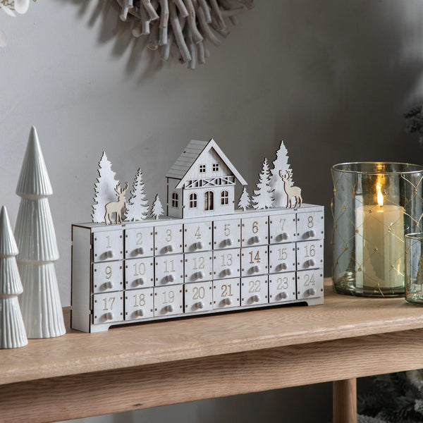 Fillable Advent Calender with Lights - Distinctly Living
