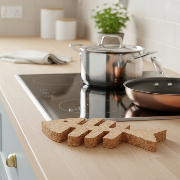Fish Bone Cork Trivet - Distinctly Living