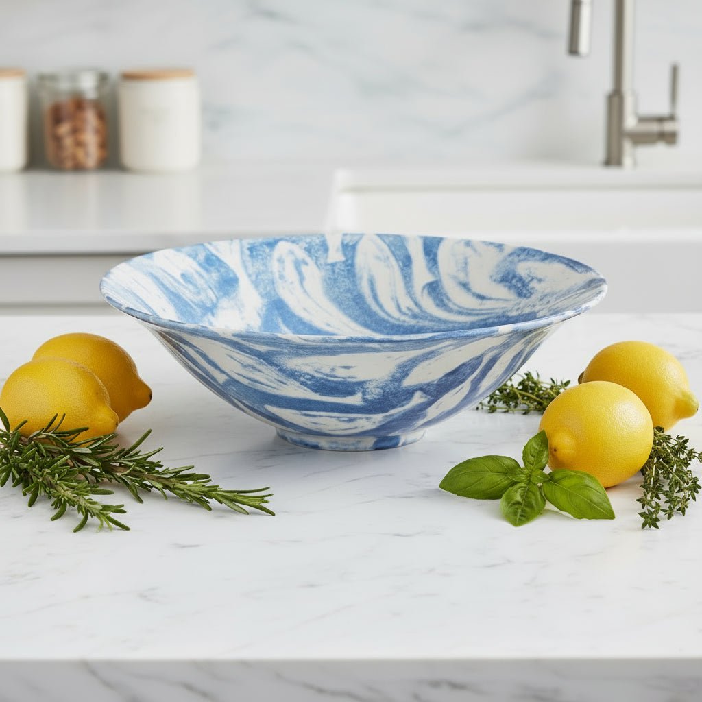 Fish Shoal Salad Bowl - Blue - Distinctly Living