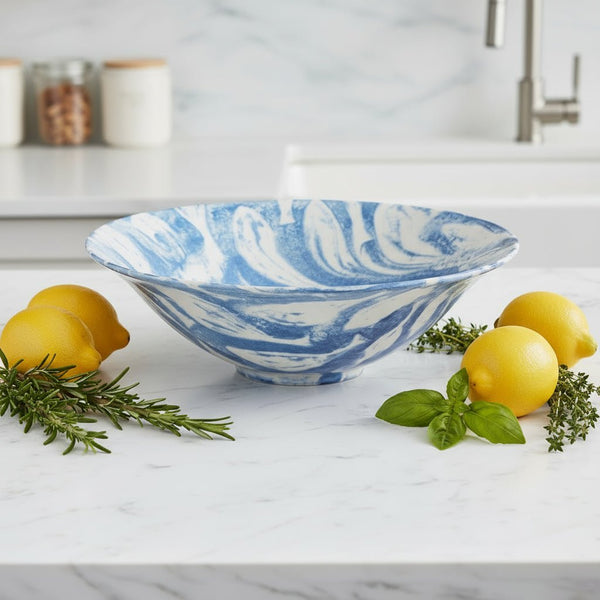 Fish Shoal Salad Bowl - Blue - Distinctly Living