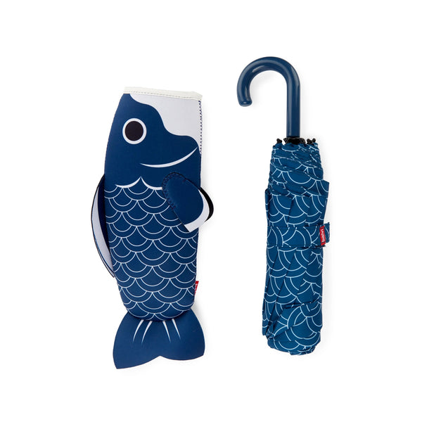 Fish Umbrella - Red or Blue - Distinctly Living