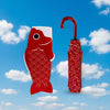 Fish Umbrella - Red or Blue - Distinctly Living