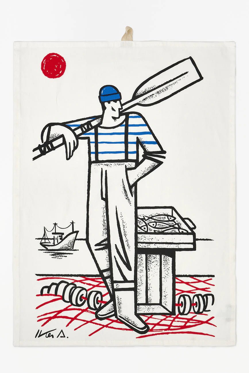 Fisherman Tea Towel - Distinctly Living