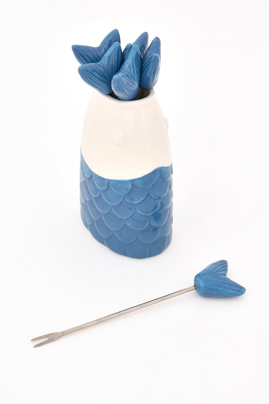 Fishtail Cocktail Forks Set - Distinctly Living