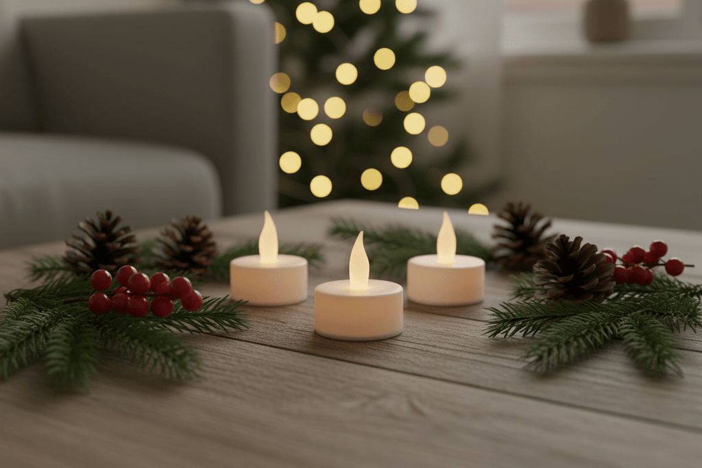 Flickering LED Tealights 3 Pack - Distinctly Living