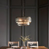 Flutted Brass Round Pendant - Distinctly Living